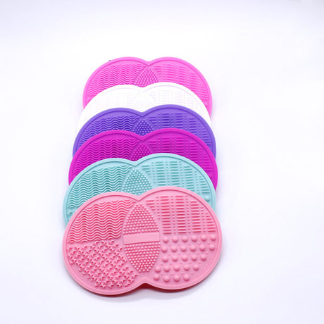 Silicone Makeup Brush Cleaning Mat with Suction Cups