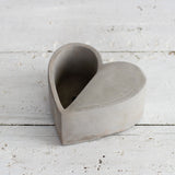 Creative Heart-Shaped Concrete Planter for Succulents