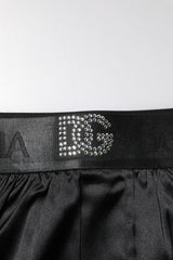 Dolce & Gabbana Black Logo Waist Regular Boxer Shorts Underwear