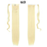 European American Long Straight Hair Velcro Ponytail