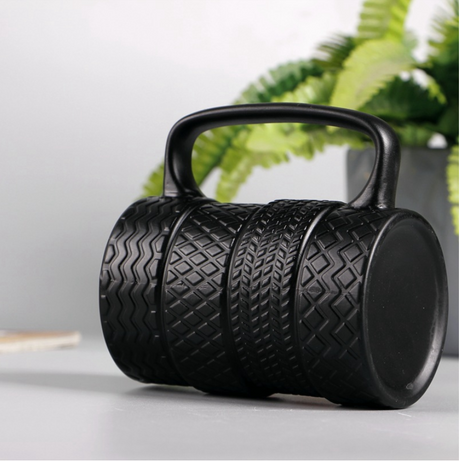 Ceramic Tire Mug for Office Use