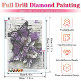 1pc Butterfly 5D Diamond Painting for Home Decoration