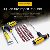 Car and Motorcycle Tire Repair Tool Kit with Glue