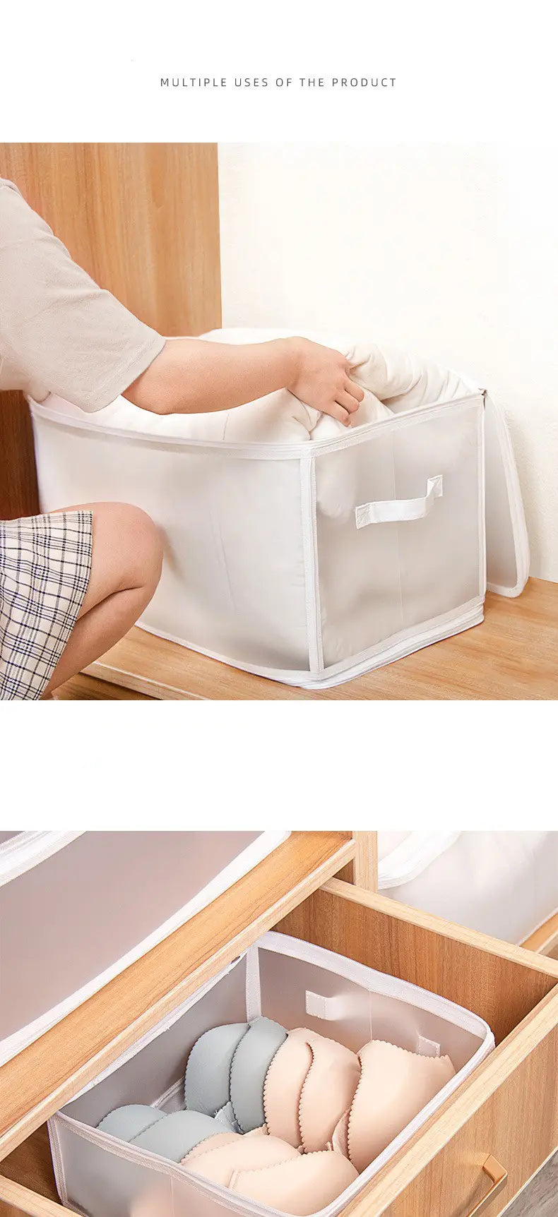 Transparent Foldable Plastic Storage Box for Toys & Jewelry