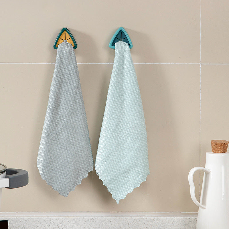 Towel Holder Storage Rack with Adhesive Clip (1pc)