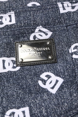Dolce & Gabbana Dark Gray Logo Cotton Skinny Slim Denim Jeans