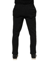 Dolce & Gabbana Dark Gray Viscose Dress Men Pants