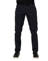 Dolce & Gabbana Blue Cotton Tapered Denim Jeans