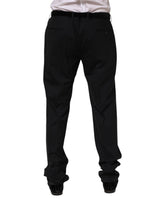 Dolce & Gabbana Black Wool Formal Dress Pants