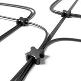 Magnetic Cable Holder Desktop Multipurpose Cord Keeper Cable Organizer Clip Cable Management for Home Office Supplies Wire Organizer (Black 20Pcs)