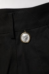 Dolce & Gabbana Black Cotton Knee Length Men Bermuda Shorts