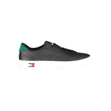 Tommy Hilfiger Black Leather Men Sneaker