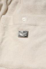 Dolce & Gabbana Ivory Cotton Men Bermuda Sweatshorts Shorts