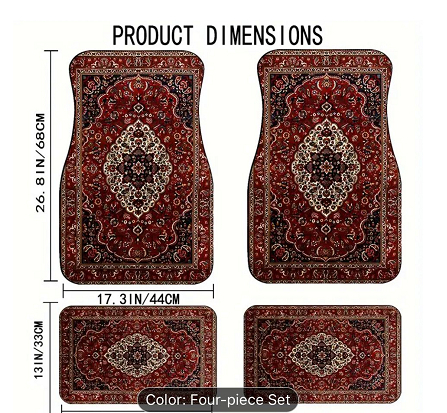 4pcs American Style Car Floor Mats