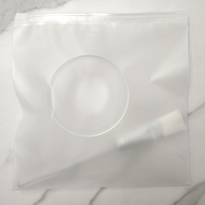 Transparent Mask Bowl Set with Soft Brush (Approx. 6CM)