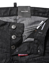 Dsquared² Black Cotton Low Waist Skinny Denim Jeans