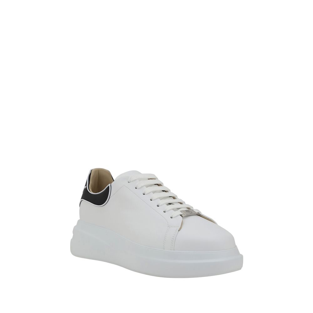 Philipp Plein White Rubber Low Top Sneakers