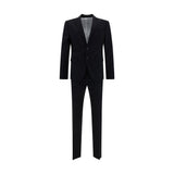 Dsquared² Black Fleece Wool Two-Piece Suit