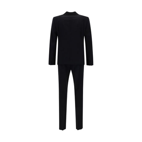 Dsquared² Black Fleece Wool Two-Piece Suit