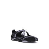 The Attico Black Polyethylene Ballet Flats