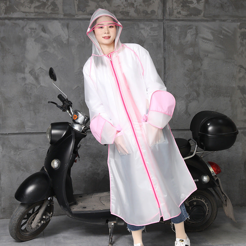 Electric Bicycle Poncho for Hiking and Rainstorms
