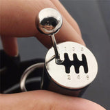 Racing Car Keychain with Brake Disc Design