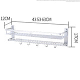 Wall-Mounted Space Aluminum Bathroom Storage Rack