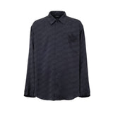 Balenciaga Gray Viscose Dress Shirt