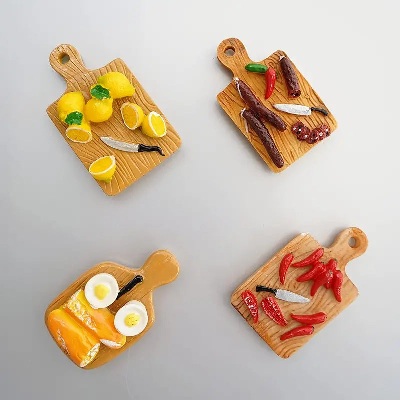 10pc Funny Food Style Fridge Magnets for Home Decor