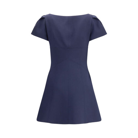 Alexander McQueen Blue Wool Casual Dress
