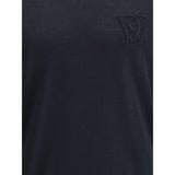 Valentino Black Fleece Wool Sweatshirt