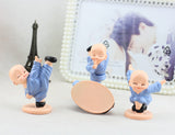Resin Figurine of Kung Fu Monk for Home Decor