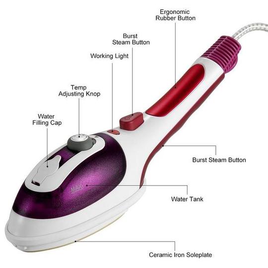 Portable Handheld Steam Iron for Home and Travel