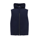 Jil Sander Blue Polyester Sleveless Jacket