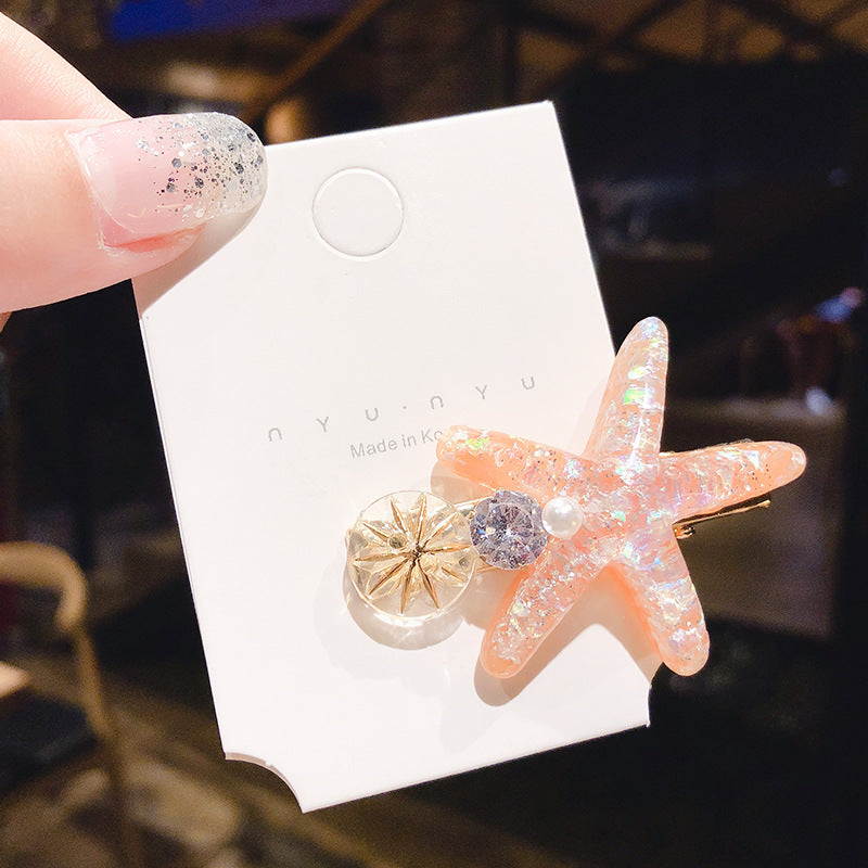 Elegant Starfish Hairpins for Girls - Summer Accessories