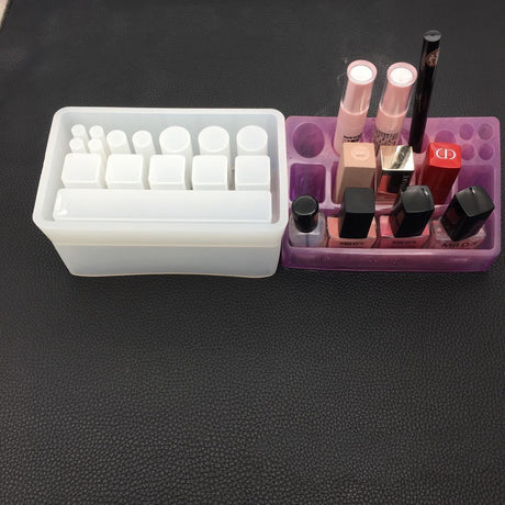 DIY Crystal Epoxy Mold for Lipstick Storage Box