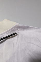 Dolce & Gabbana White Silk Crew Neck Long Sleeves T-shirt
