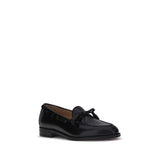 Valentino Garavani Black Calf Leather Bos Taurus Slip-On Loafers