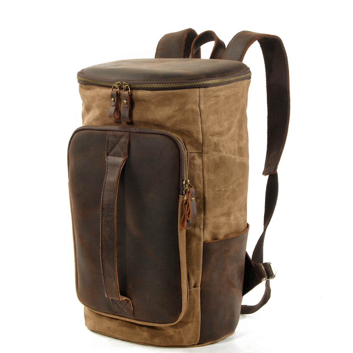 Outdoor Men's Waxed Canvas Backpack for Travel