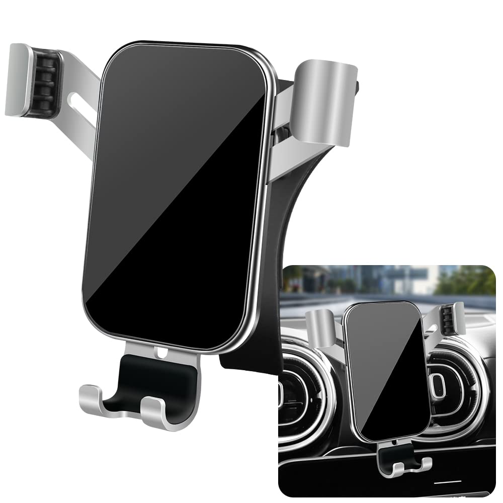 LUNQIN Car Phone Holder for Mercedes-Benz C-Class 2022 2023 2024 2025 C300 C63 C43 and GLC-Class 2023 2024 2025 GLC300 GLC350e GLC43 GLC63 Auto Accessories Cell Phones Mount Cellphone Cradle Stand