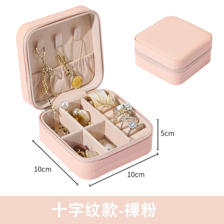 Compact Jewelry Organizer Box for Travel and Storage