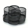 Rotating Plum Blossom Metal Desktop Storage Organizer