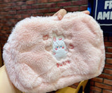 Cartoon Bear Plush Bag - Cute Makeup Storage Organizer