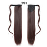 European American Long Straight Hair Velcro Ponytail