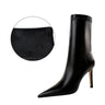 Pointed High-Heeled Sexy Short Boots for Women