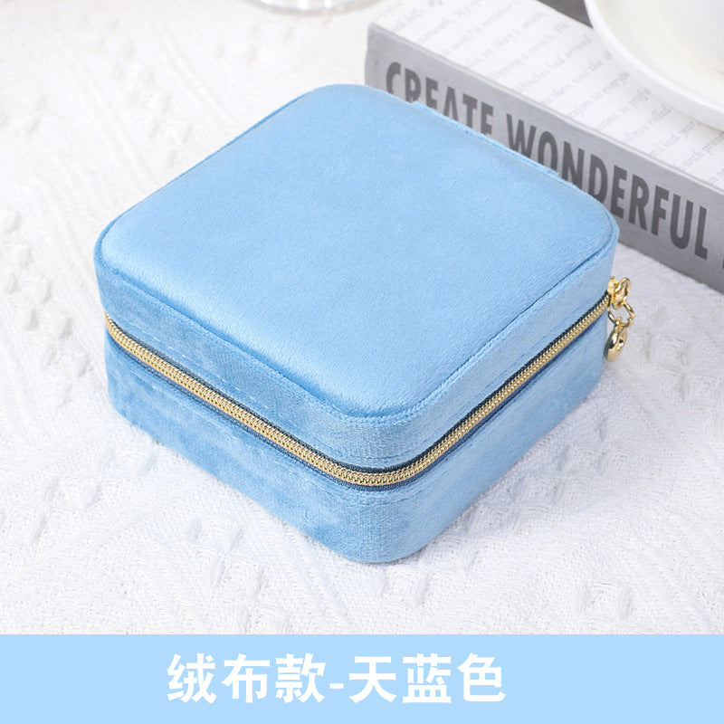 Compact Jewelry Organizer Box for Travel and Storage