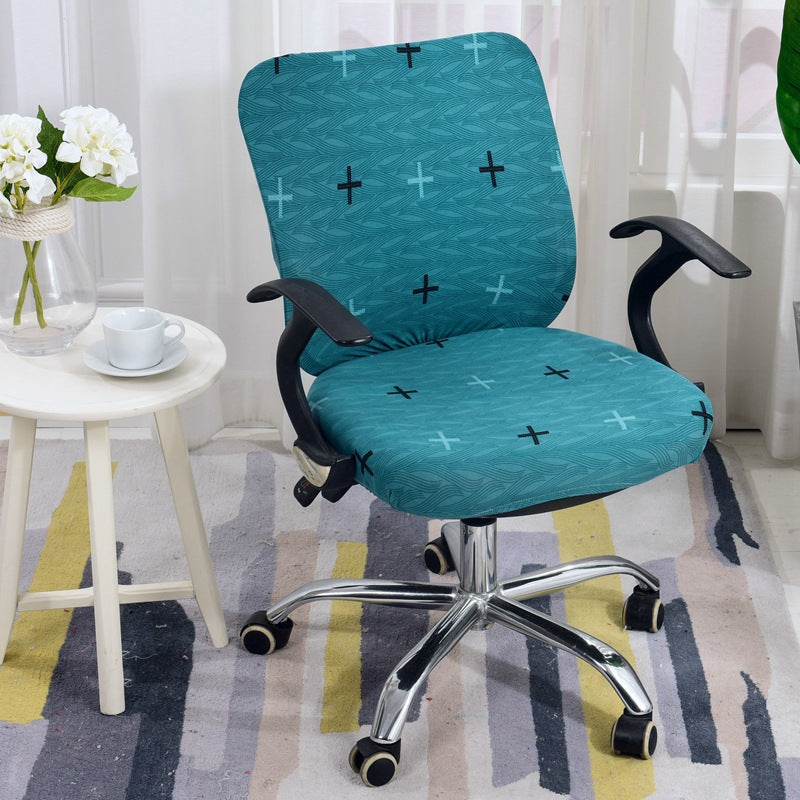 Simple Stretchable Office Chair Cover Set