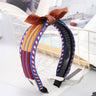 Korean Style Plaid Bow Headband Hair Accessory