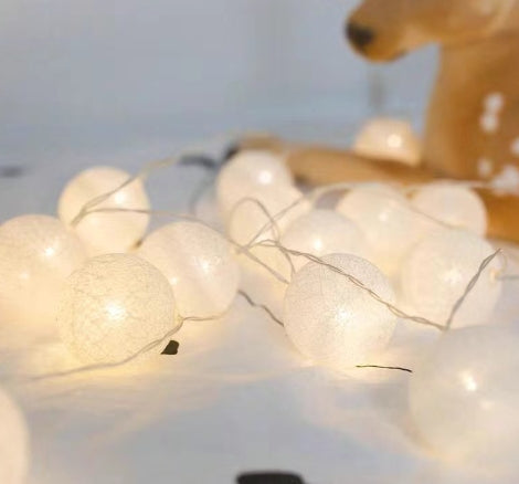 LED Cotton Thread Starry Lantern String Lights