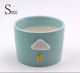 Creative Ceramic Cactus Planter with Animal Design